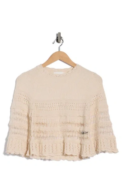 Isabel Marant Étoile Frizy Open Stitch Peplum Sweater In Neutral