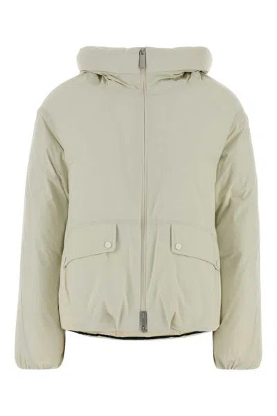 Herno Chalk Nylon Down Jacket In Green