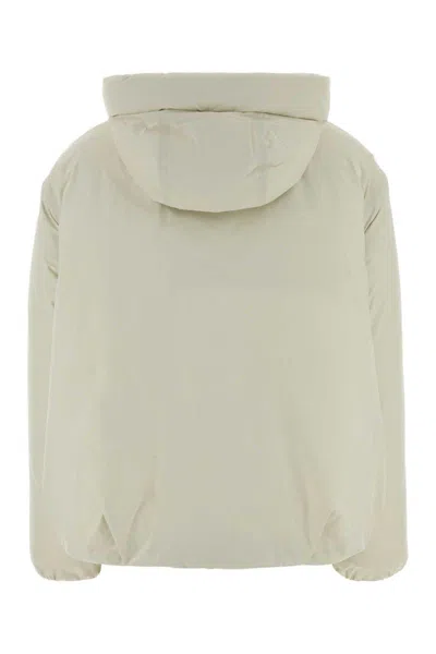 Herno Chalk Nylon Down Jacket In Green