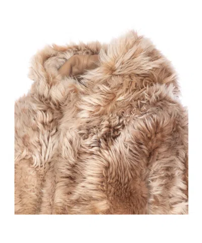 Yves Salomon Fur Coat  Woman Color Beige In Brown