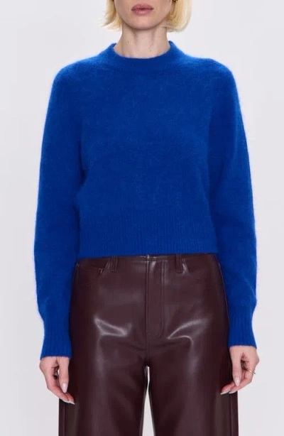 Pistola Sara Shrunken Crewneck Sweater In Blue