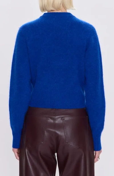 Pistola Sara Shrunken Crewneck Sweater In Blue