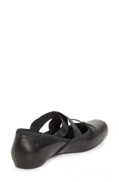 Christian Louboutin Cassiasticina Ballet Flats Bow Elastic Straps In Black