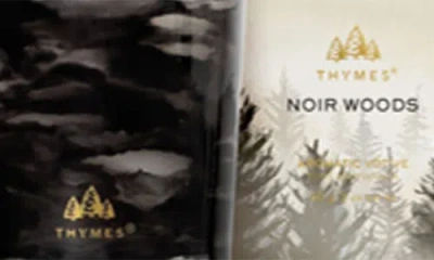 Thymes Noir Woods Votive Candle In Black