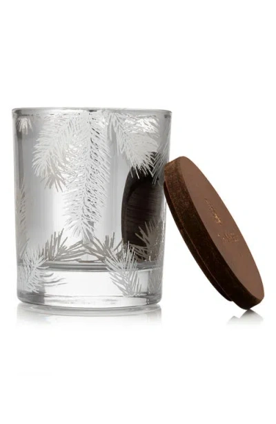 Thymes Frasier Fir Statement Pine Needle Candle In Silver