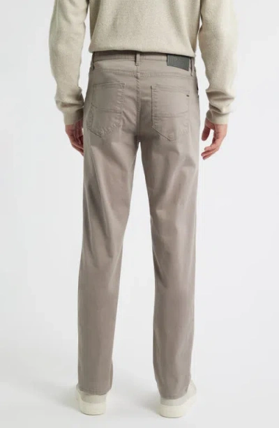 Brax Cadiz Straight Leg Stretch Twill Pants In Gray