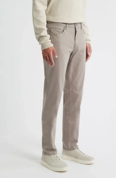 Brax Cadiz Straight Leg Stretch Twill Pants In Gray