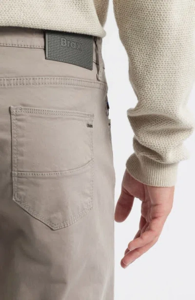 Brax Cadiz Straight Leg Stretch Twill Pants In Gray