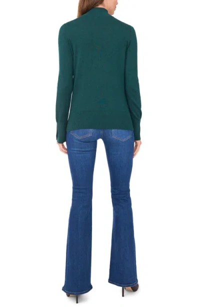 Halogenr Halogen(r) Button Cuff Turtleneck Sweater In Green