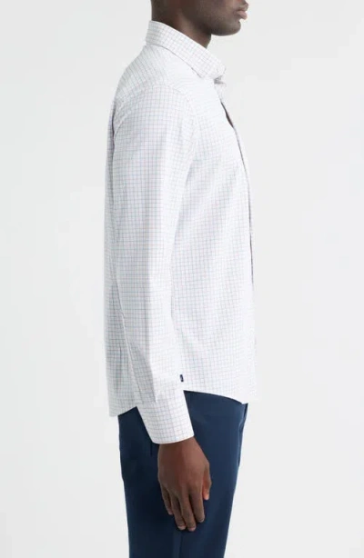 Mizzen + Main Mizzen+main Leeward No Tuck Trim Fit Performance Button-up Shirt In White