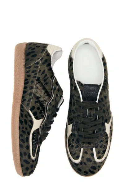 Alohas Womens Tb.490 Leopard-print Leather Low-top Trainers Soft Ta In Green