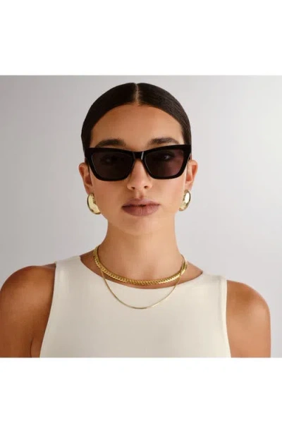 Aire Amplitude 52mm Cat Eye Sunglasses In Black