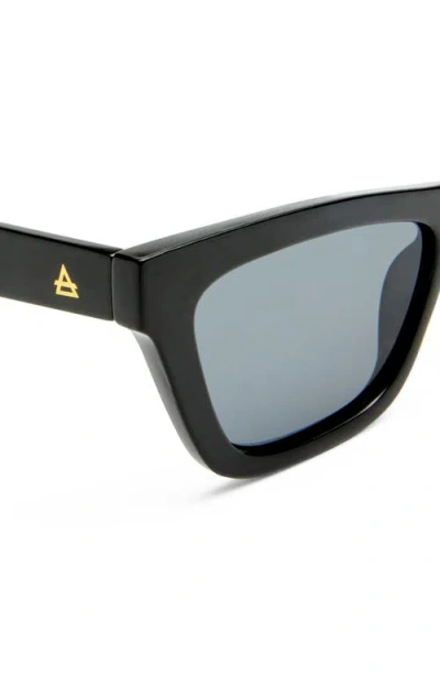 Aire Amplitude 52mm Cat Eye Sunglasses In Black