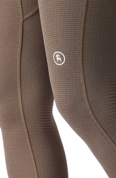 Backcountry Pines Microgrid Ultra-lt Baselayer Bottom In Brown