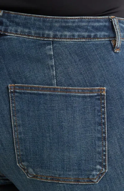 Kut From The Kloth Ana Patch Pocket Flare Jeans In Blue