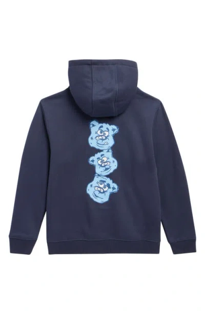 Vans Kids' Dizzy Bear Zip Hoodie In Blue