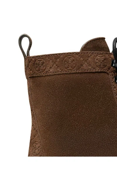 Tory Burch Ankle Boots With Round Toe And Chunky Sole In Brown