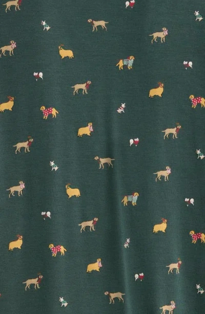 Eberjey Gisele Printed Long Pajamas In Green