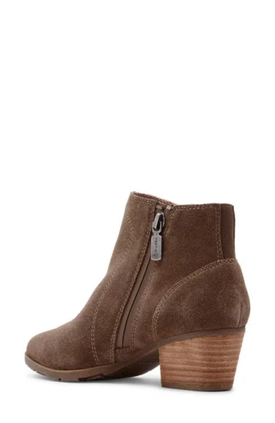 Blondo Vivian Waterproof Bootie In Taupe Suede