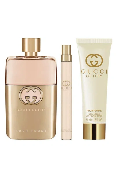 Gucci 3-pc. Guilty Pour Femme Eau De Parfum Gift Set In Red