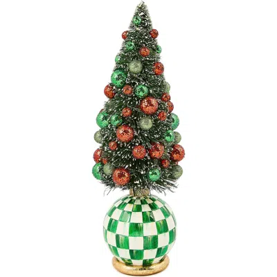 Mackenzie-childs Mackenzie Childs Check It Out Illuminated Small Tree In Green