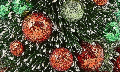 Mackenzie-childs Mackenzie Childs Check It Out Illuminated Small Tree In Green