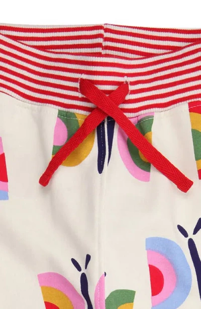 Lilly + Sid Organic Cotton Butterfly Print Joggers In Multi