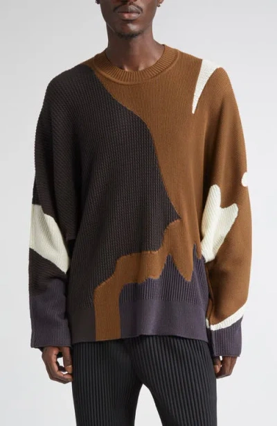Issey Miyake Agate Sweater In Multi