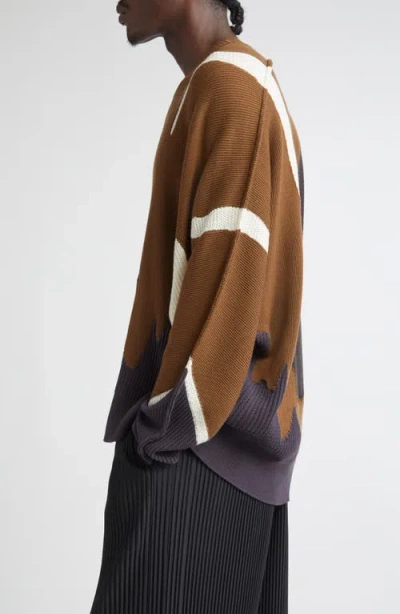 Issey Miyake Agate Sweater In Multi