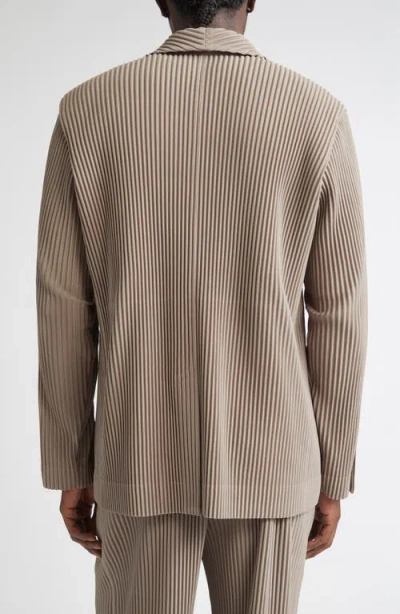 Issey Miyake Homme Plissé  Tailored Pleats 1 Sport Coat In Neutral