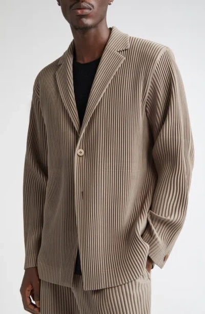 Issey Miyake Homme Plissé  Tailored Pleats 1 Sport Coat In Neutral