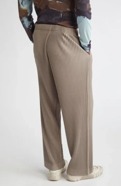 Issey Miyake Homme Plissé  Monthly Colors September Pleated Pants In Brown