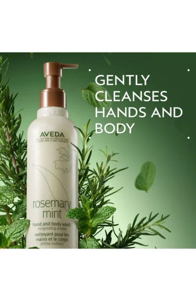 Aveda Invigorating Awe: Rosemary Mint Hair And Body Essentials Set Worth £72 In Transparent