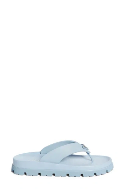 Prada Thong Sandals In Blue