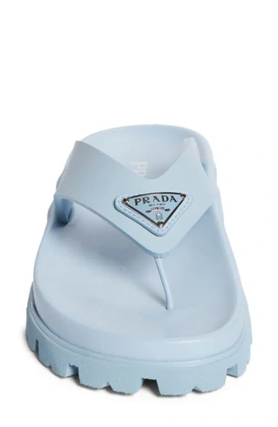 Prada Thong Sandals In Blue