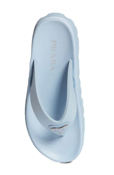 Prada Thong Sandals In Blue