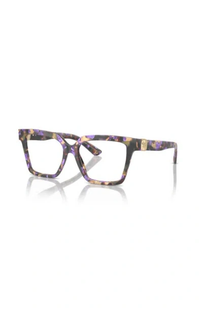Dolce & Gabbana Dolce&gabbana 53mm Square Optical Glasses In Multi