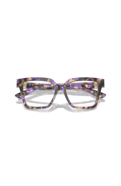 Dolce & Gabbana Dolce&gabbana 53mm Square Optical Glasses In Multi