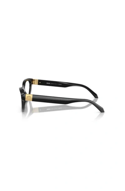 Versace 55mm Cat Eye Optical Glasses In Black