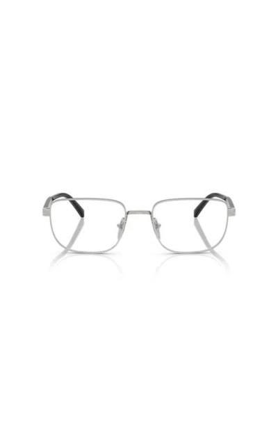 Prada 55mm Rectangle Optical Glasses In Multi