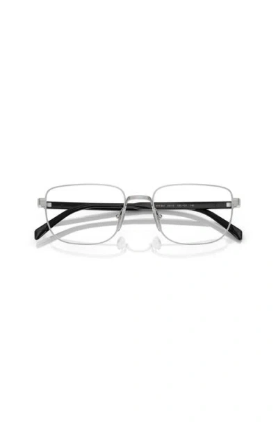 Prada 55mm Rectangle Optical Glasses In Multi