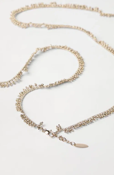 Brunello Cucinelli Knotted Silver Bracelet In Gold