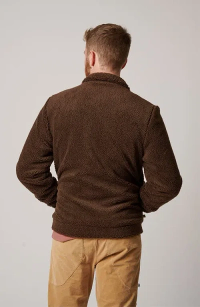 Leisure Lab Fleece Jacket In Brown