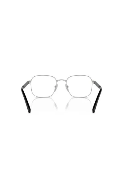Prada 51mm Rectangle Optical Glasses In Black