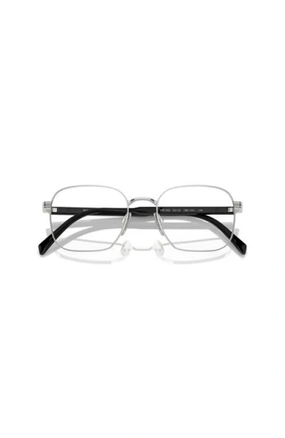 Prada 51mm Rectangle Optical Glasses In Black