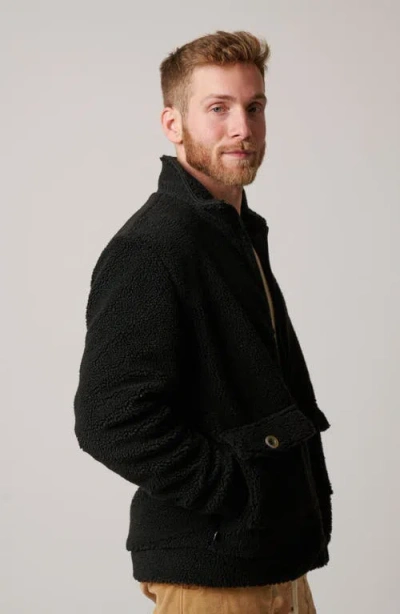 Leisure Lab Fleece Jacket In Black