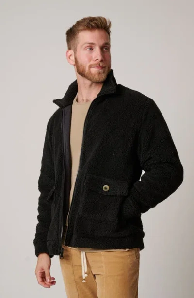 Leisure Lab Fleece Jacket In Black
