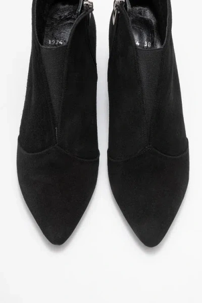 Forever & Always Shoes Finda Leather Block Heel Boot In Black