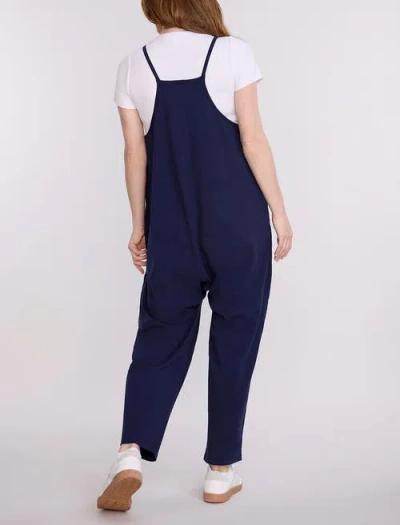 Motherhood Maternity Sleeveless Relaxed Fit Maternity Jumpsuit In Blue