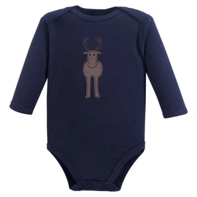 Hudson Baby Cotton Long-sleeve Bodysuit 3pk In Multi